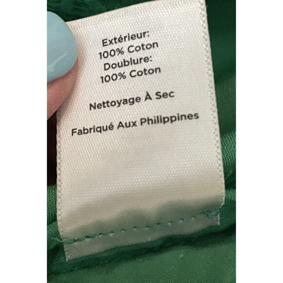 NWT Talbots Straight Skirt Green Above Knee Back Slit Eyelet Lined Size 2 - Picture 5 of 5